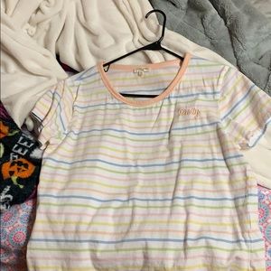 Pastel stripped t shirt